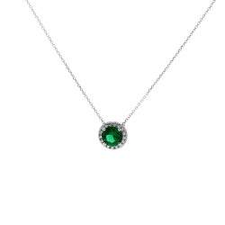 Χρυσό κολιέ ροζέτα στρόγγυλη