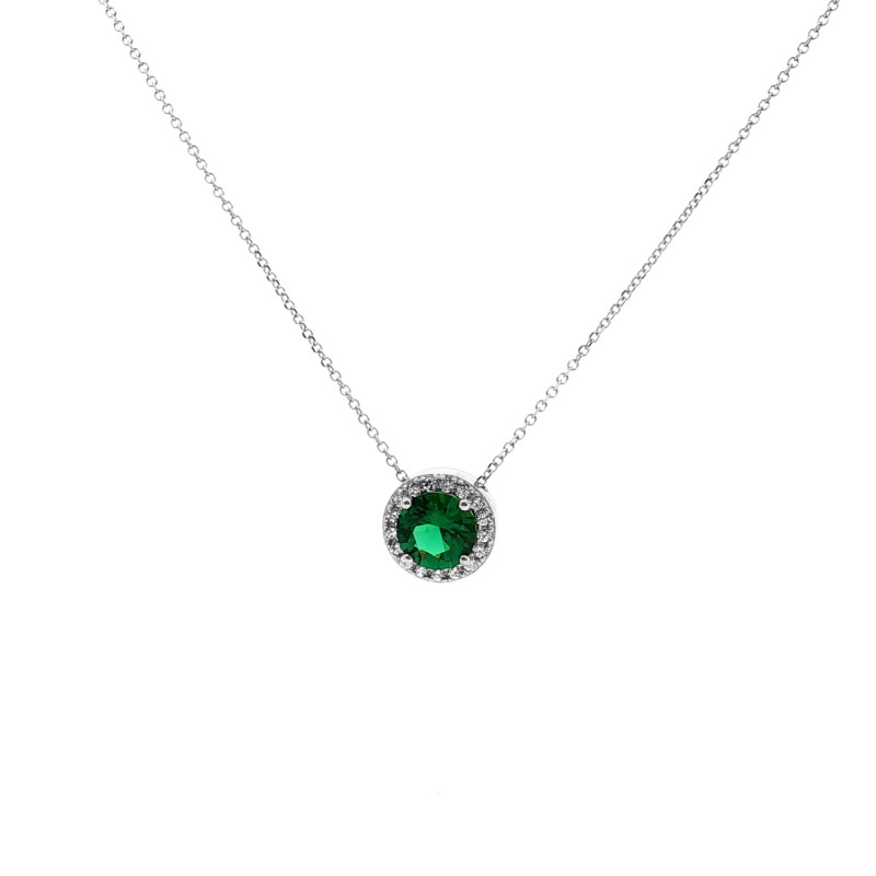 Χρυσό κολιέ ροζέτα στρόγγυλη