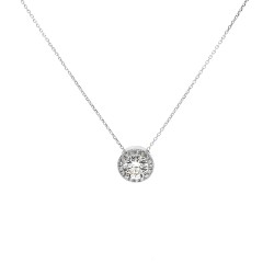 Χρυσό κολιέ ροζέτα στρόγγυλη