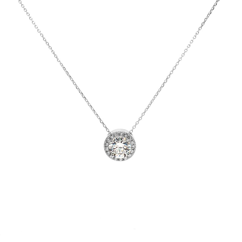 Χρυσό κολιέ ροζέτα στρόγγυλη